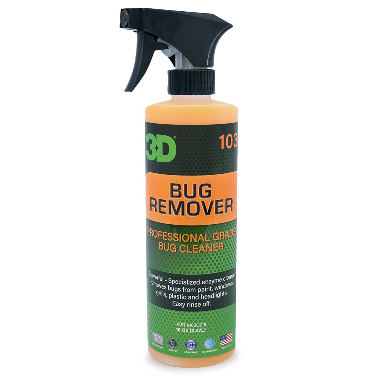 3d bug removery spray for cars